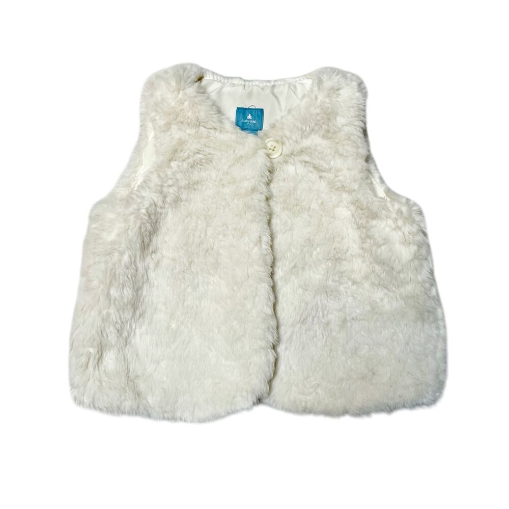 Gap Faux Fur Vest Size 2
